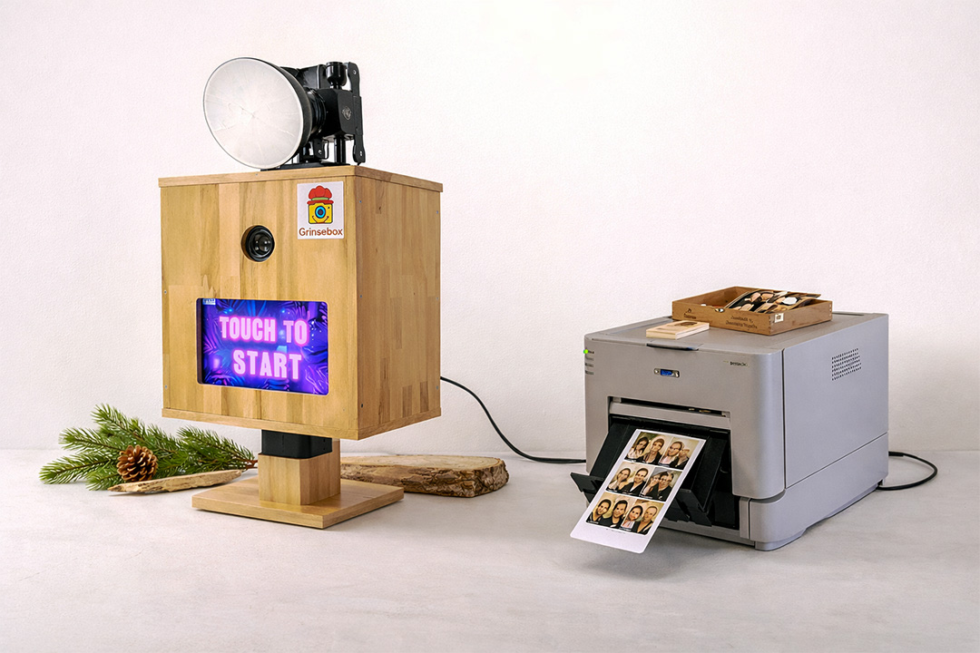 Grinsebox – Fotobox mit Drucker im Einsatz